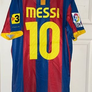Nike FC Medium Barcelona 2010/2011 Home LaLiga Retro Jersey Messi 10